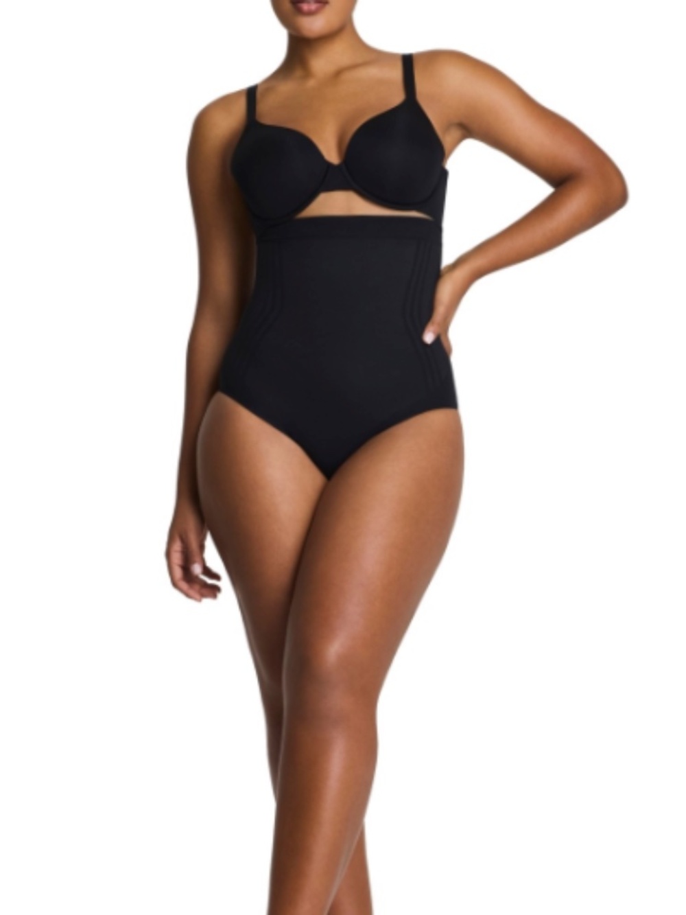 Spanx Women's SPANXsculpt Go Figure High Waisted Brief Black Size L 12454